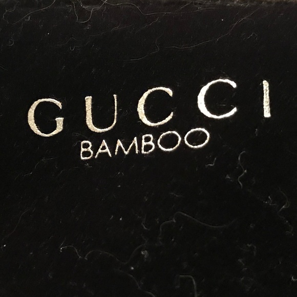 Gucci  bamboo black velvet clutch - Picture 2 of 7